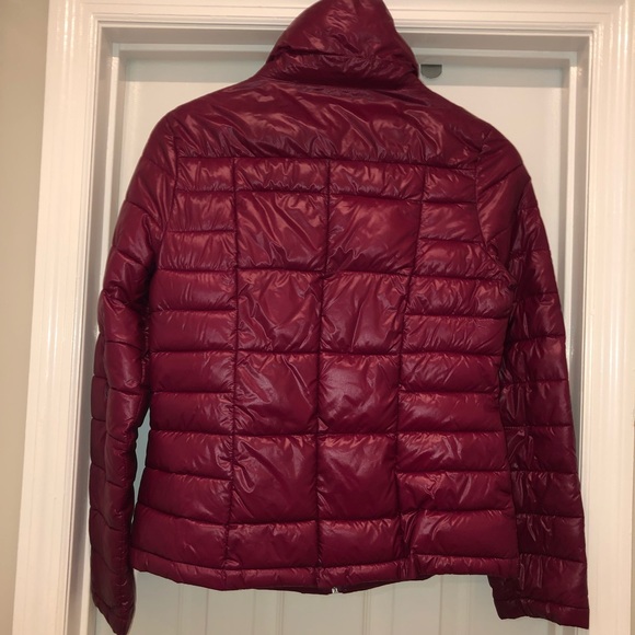 Black Rivet Plum Color Puffer Jacket - Picture 2 of 5